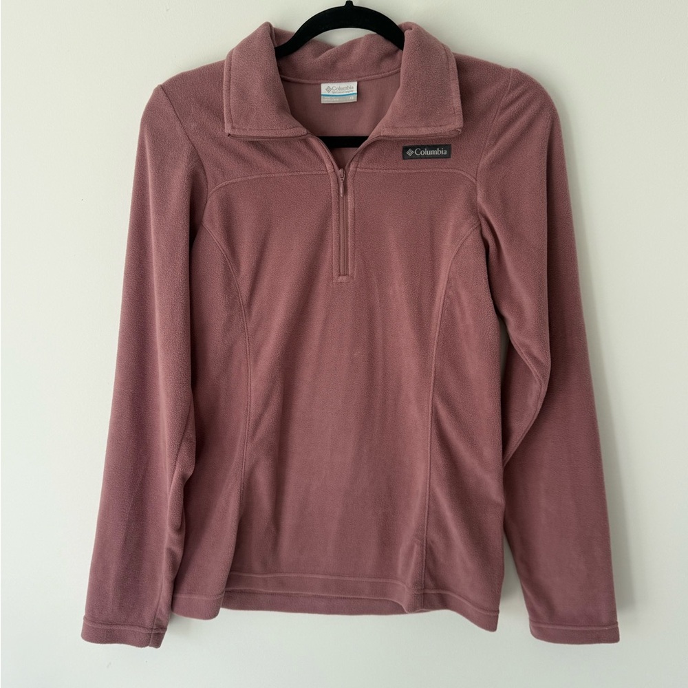 Columbia Lake Aloha Half-Zip Fleece Pullover Omni-Shade UPF 50 | Fig | Size Sm - Picture 7 of 9